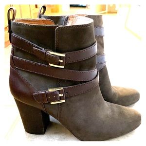 Louise et Cie Brown Moto Ankle Boots NWOT